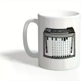 1 Pc Coffee Cup Ceramic s Pedal Steel Guitar White Tea Cup Coffee Cups 11 Oz Coffee Travel Mug Funny Camping Travel