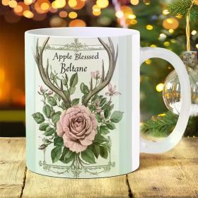 1pc 11oz Gothic Ceramic Mug - Ideal for Outdoor Camping, Picnics, Travel, Home & Office Use - Perfect Birthday, Holiday