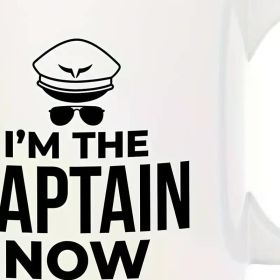1pc Captain-Themed Ceramic Mug 15oz - Leak Proof, Ideal for Camping & Dining, Uncharged Beverage Cup for Pilots -