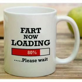11 Oz Coffee Cup Funny Mug - Fart Now Loading Please Wait Ceramic Hot Coffee Travel Mug Funny Camping Travel