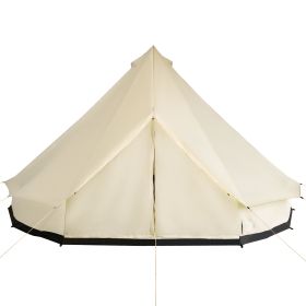 Outsunny 10-Person Yurt Tent Glamping Bell Tent with Spacious Interior, Breathable Waterproof Design, for Family Outdoor Camping, 16' x 16' x 10' (Color: as Pic)
